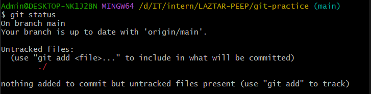 git status