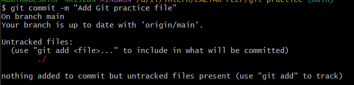 git commit