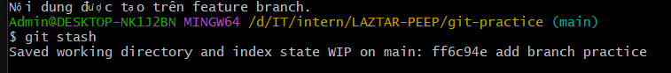 git stash