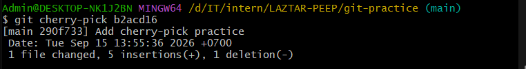git cherry-pick